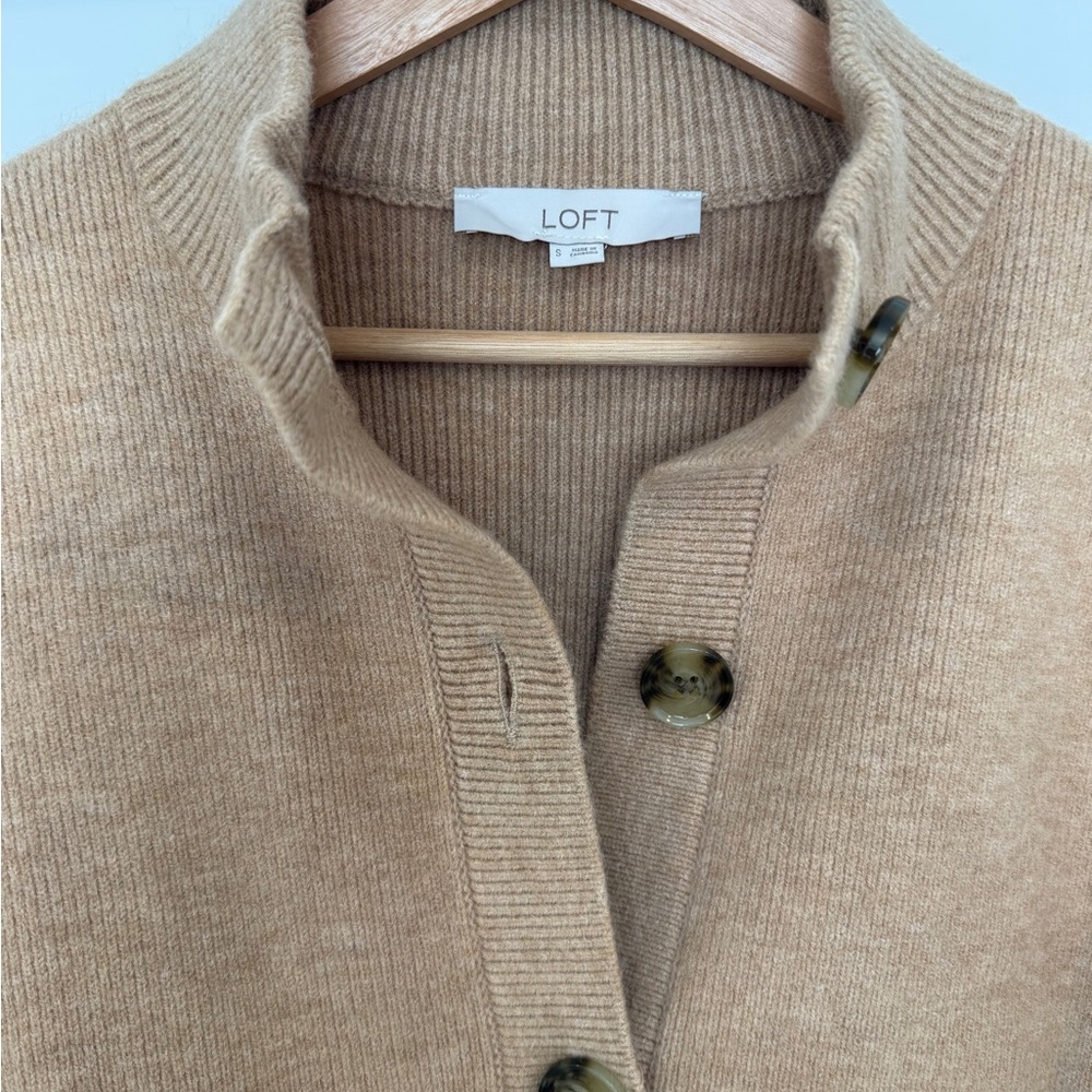 Loft Tan Button-Up Utility Jacket - image 7